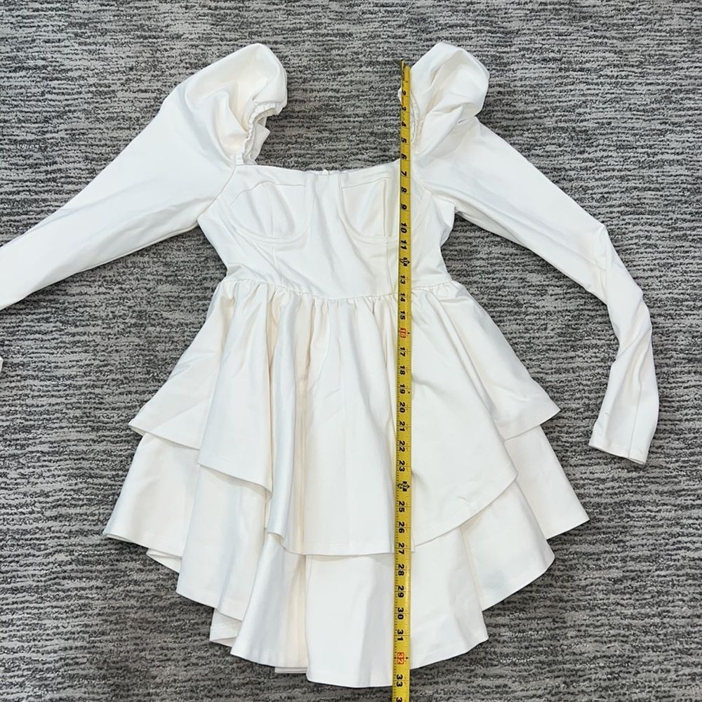 NWT SELKIE x REVOLVE The Boleyn Dress in Ivory Small - Picture 10 of 15